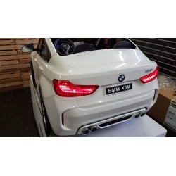 BMW X6 M elektrische kinderauto 2 persoons 2.4G 12V wit
