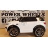 Elektrische kinderauto Land Rover Discovery MP4 12V 2.4G wit