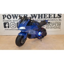 24 volt elektrische kinder racemotor  mini bike blauw