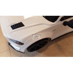 Ford Mustang GT elektrische kinderauto 12v 2.4g wit