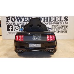 Ford Mustang GT elektrische kinderauto 12v 2.4g Metallic zwart