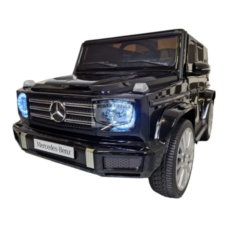 MERCEDES G500 ELEKTRISCHE KINDERAUTO metallic zwart 12V 2.4G