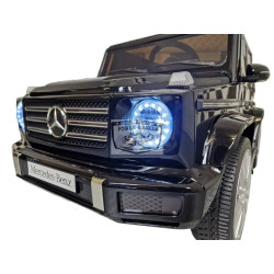 MERCEDES G500 ELEKTRISCHE KINDERAUTO metallic zwart 12V 2.4G