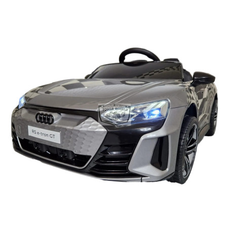 Audi RS E-Tron GT elektrische kinderauto 12 volt 2.4g metallic grijs