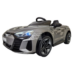 Audi RS E-Tron GT elektrische kinderauto 12 volt 2.4g metallic grijs