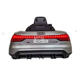 Audi RS E-Tron GT elektrische kinderauto 12 volt 2.4g metallic grijs