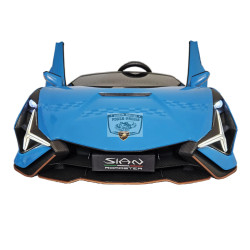 Lamborghini Sian ELEKTRISCHE KINDERAUTO 2 persoons 24 volt BLAUW