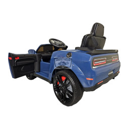 DODGE CHALLENGER SRT 12 volt 2.4G ELEKTRISCHE KINDERAUTO BLAUW