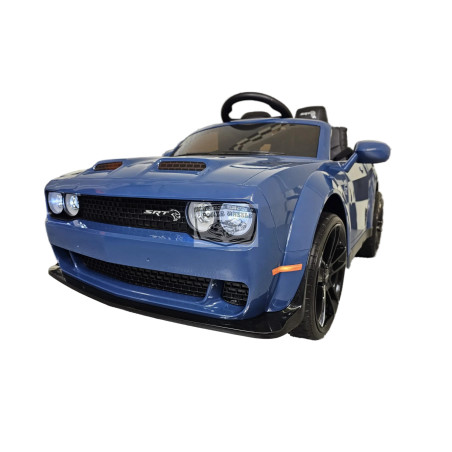 DODGE CHALLENGER SRT 12 volt 2.4G ELEKTRISCHE KINDERAUTO BLAUW