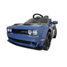 DODGE CHALLENGER SRT 12 volt 2.4G ELEKTRISCHE KINDERAUTO BLAUW