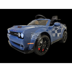 DODGE CHALLENGER SRT 12 volt 2.4G ELEKTRISCHE KINDERAUTO BLAUW