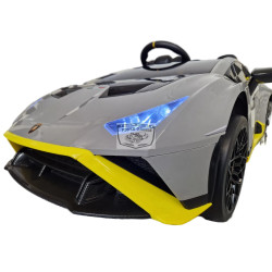 Lamborghini Huracan STO drift Elektrische kinderauto 12v grijs