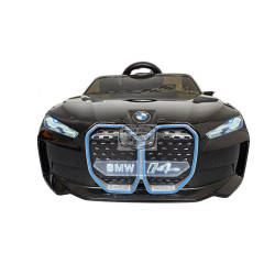 BMW i4 ELEKTRISCHE KINDERAUTO 12 volt 2.4G METALLIC ZWART