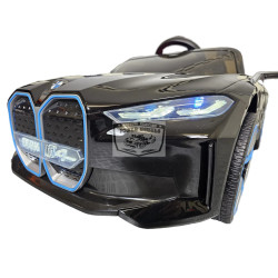 BMW i4 ELEKTRISCHE KINDERAUTO 12 volt 2.4G METALLIC ZWART