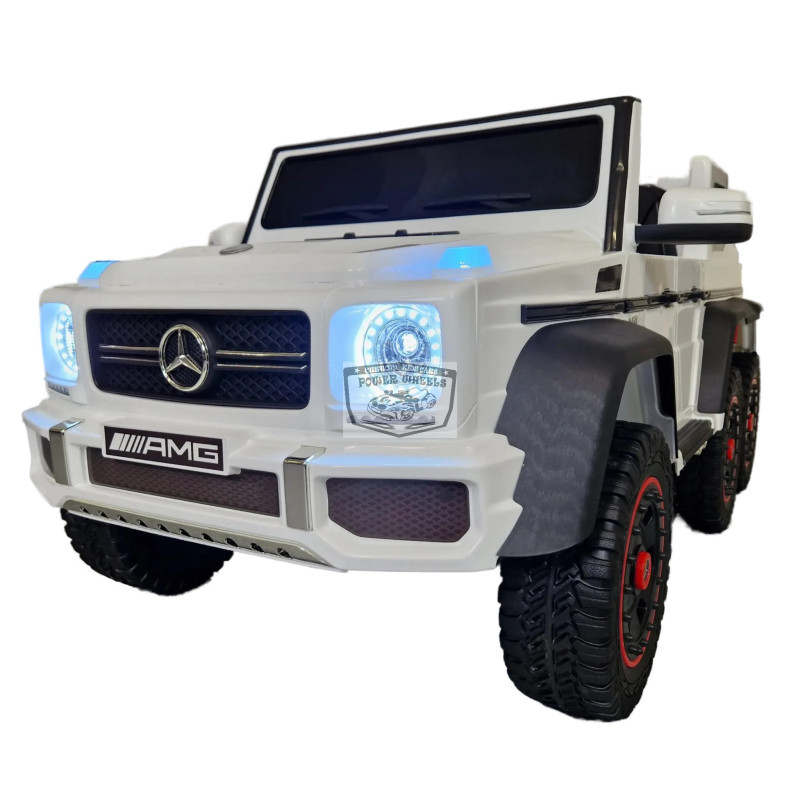 MERCEDES G63 6×6 AMG ELEKTRISCHE KINDERAUTO 12V 2.4G WIT