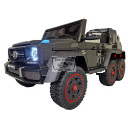 MERCEDES G63 6×6 AMG ELEKTRISCHE KINDERAUTO 12V 2.4G METALLIC ZWART