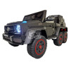 MERCEDES G63 6×6 AMG ELEKTRISCHE KINDERAUTO 12V 2.4G METALLIC ZWART