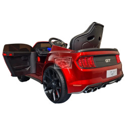 Ford Mustang GT 24 volt drift kinderauto metallic rood