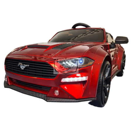 Ford Mustang GT 24 volt drift kinderauto metallic rood