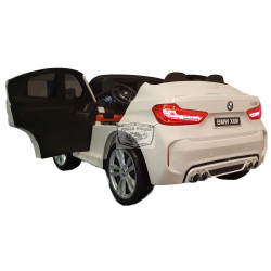 BMW X6 M elektrische kinderauto 2 persoons 2.4G 12V wit