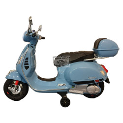 Vespa GTS ELEKTRISCHE kinderscooter blauw 12 volt