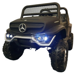 MERCEDES UNIMOG MATZWART 4×4 2 PERSOONS 12V 2.4G