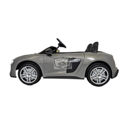 Audi R8 XXL 2 persoons 24 volt Elektrische Kinderauto grijs