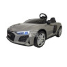 Audi R8 XXL 2 persoons 24 volt Elektrische Kinderauto grijs